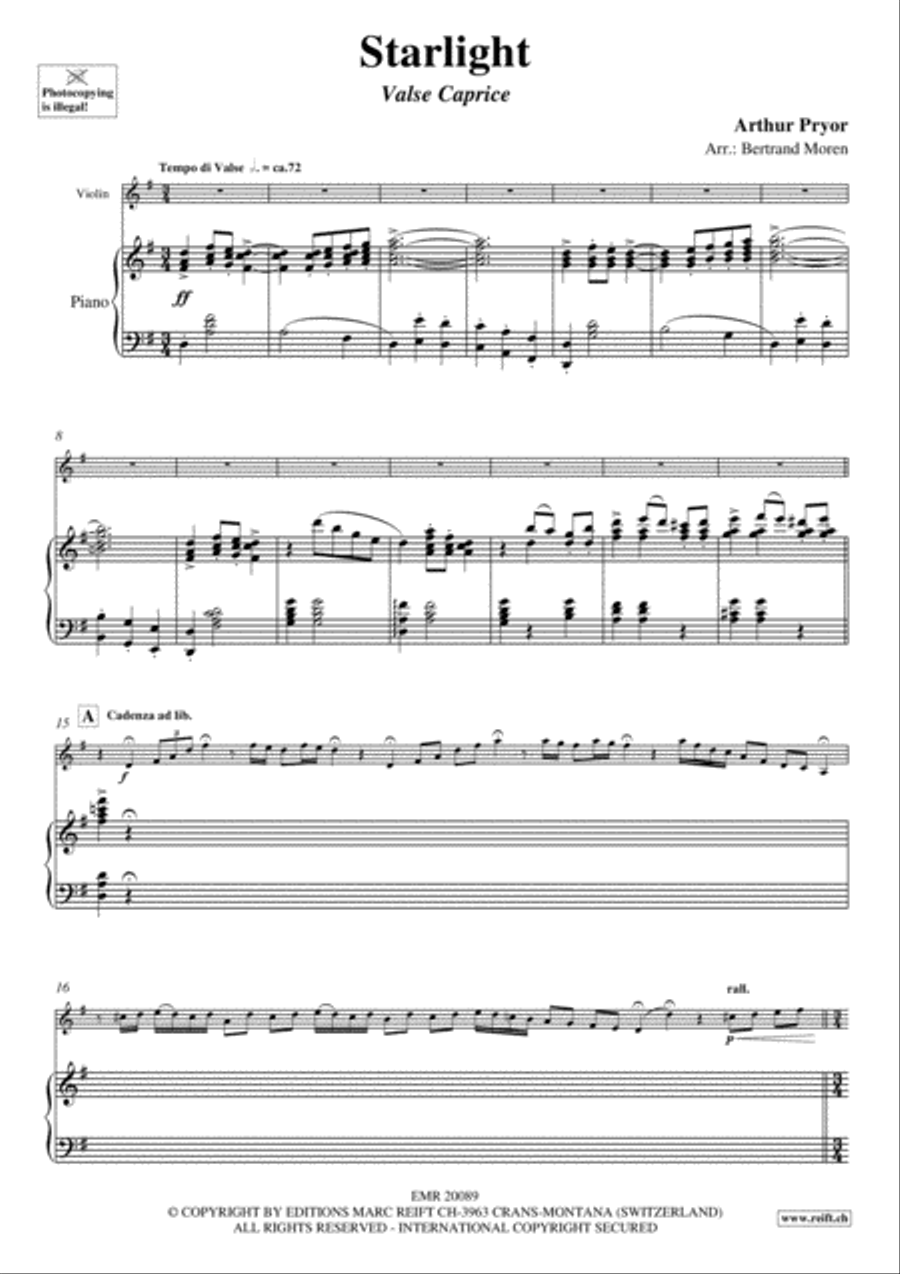 Starlight Violin Solo scores gallery preview page 3