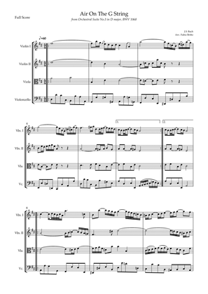 Air On The G String (J.S. Bach) for String Quartet
