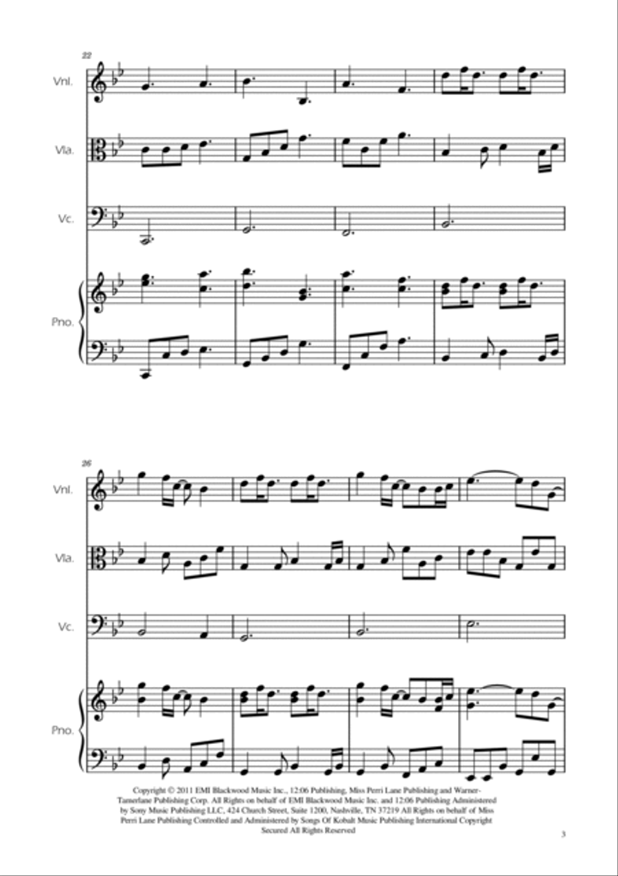 A Thousand Years A Thousand Years String Trio scores gallery preview page 5