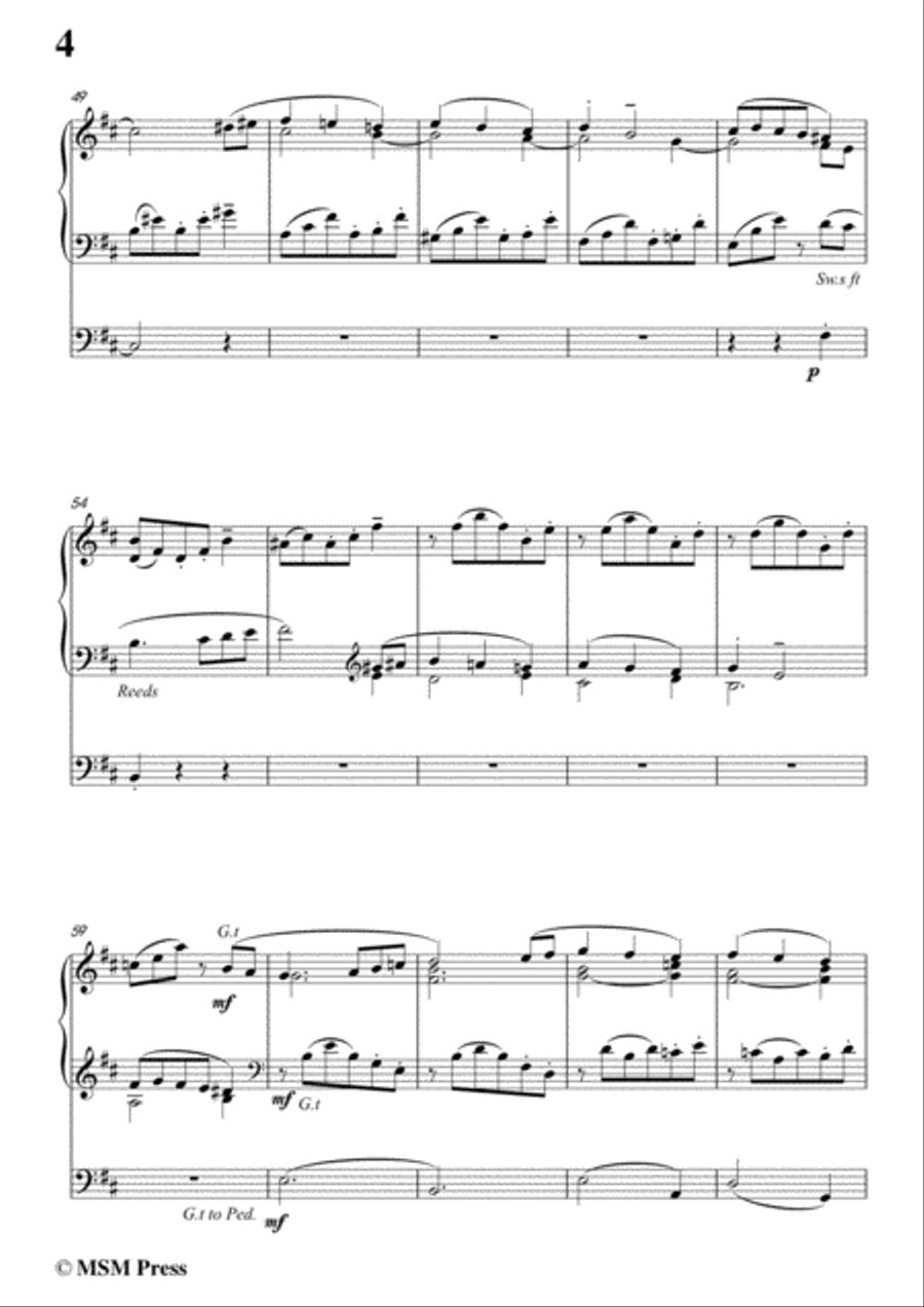 West-Fantasy on Two Well-known Christmas Carols,for Organ Organ Solo scores gallery preview page 6