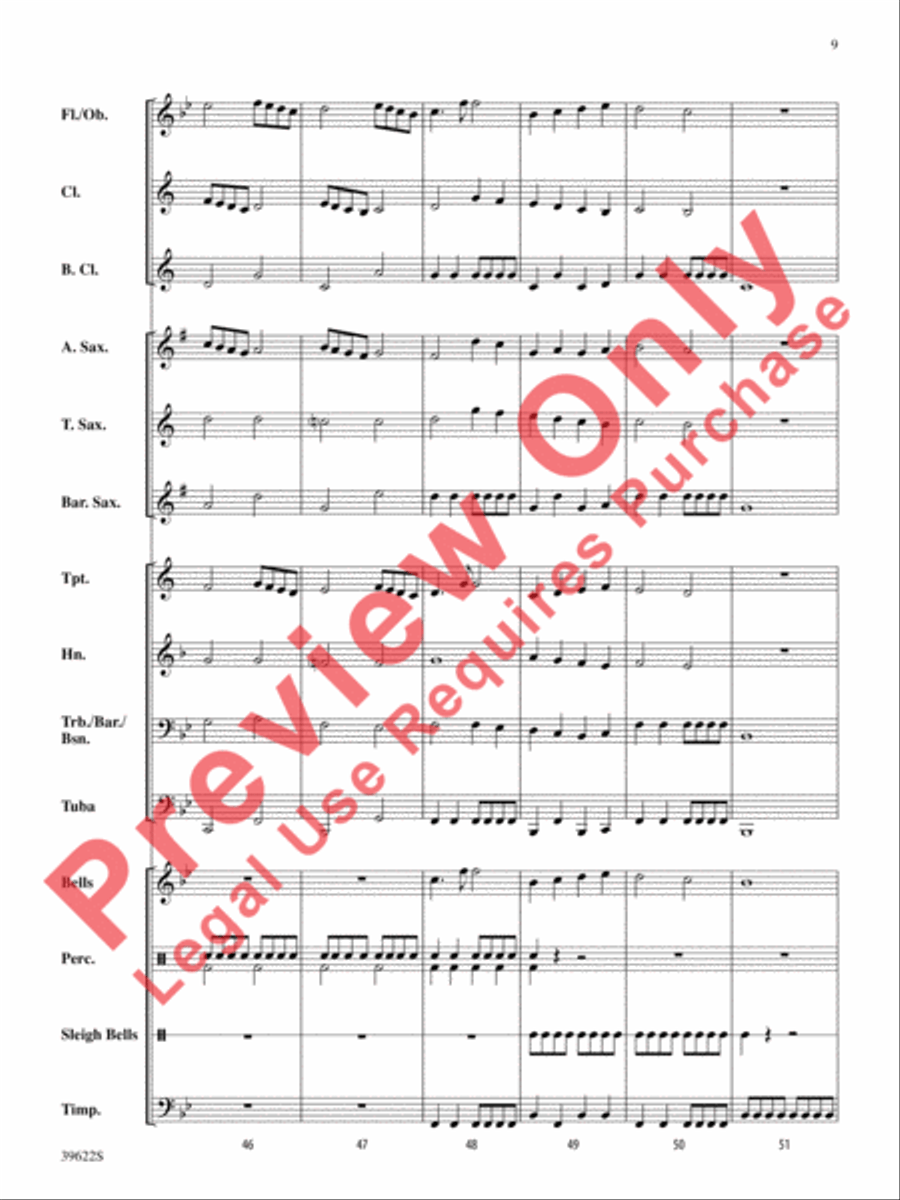 A Winter Trilogy Concert Band scores gallery preview page 10