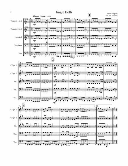 The Big Book of Christmas Carols for Brass Quintet, Vol. II Brass Quintet - Digital Sheet Music