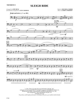 Sleigh Ride: 2nd Trombone