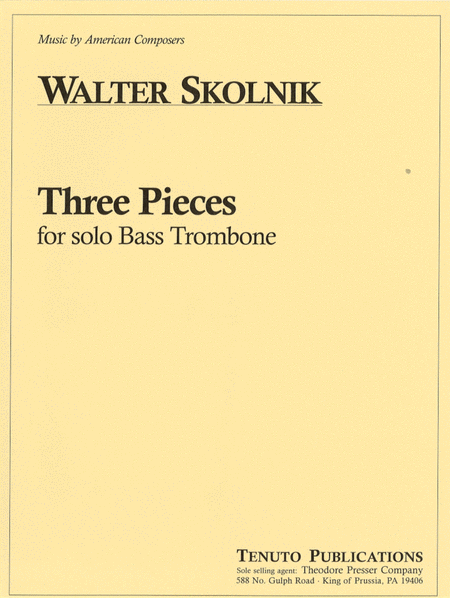 Three Pieces for Solo Bass Trombone