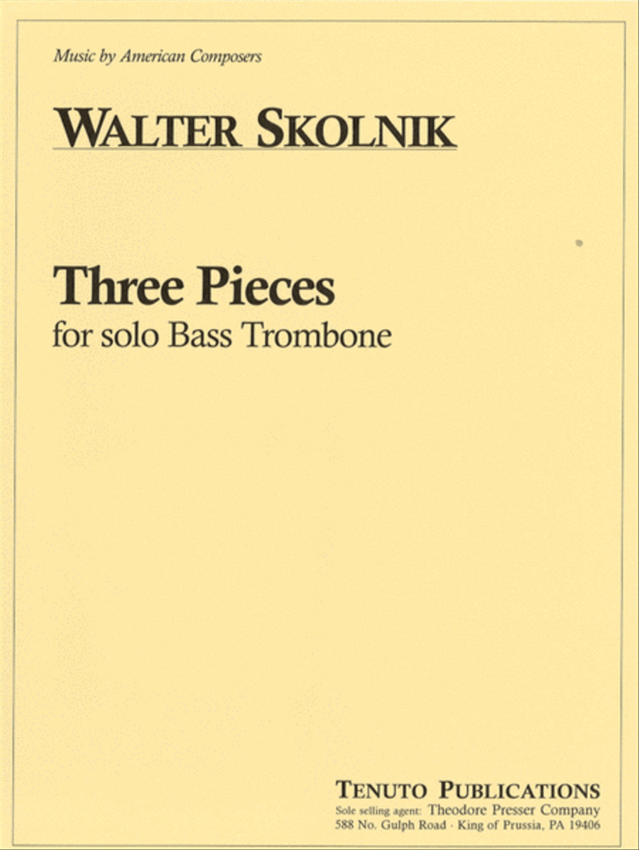 Three Pieces Three Pieces Chamber Music scores gallery preview page 1