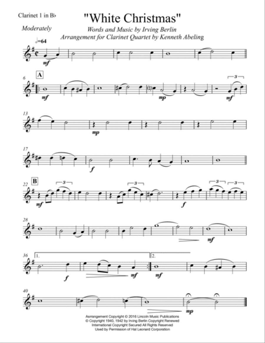 White Christmas White Christmas Woodwind Ensemble scores gallery preview page 4