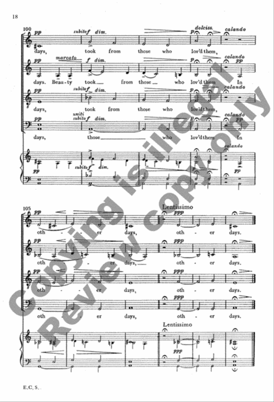 Fare Well 4-Part scores gallery preview page 29