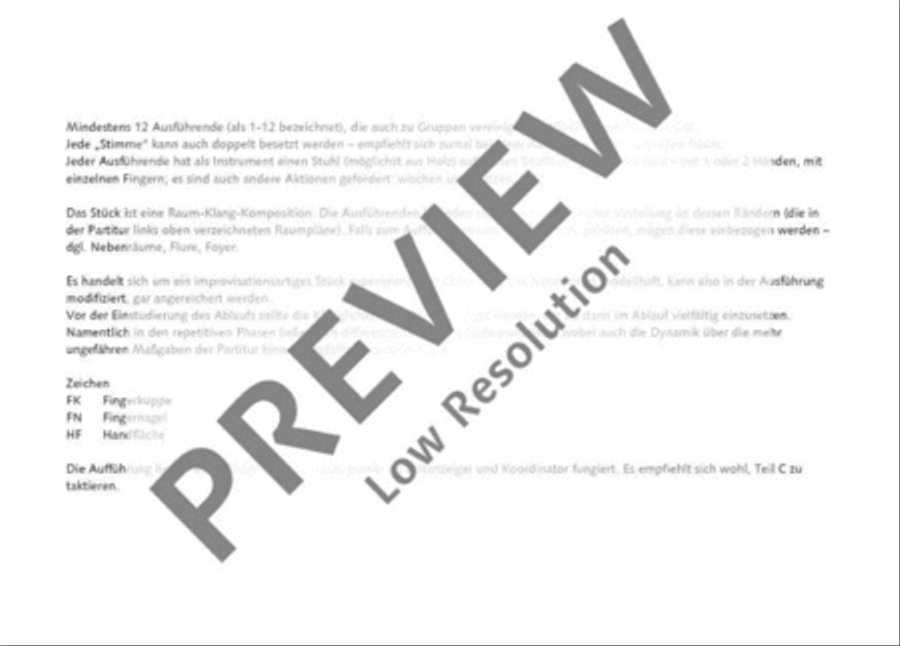 Stuhlgewitter Score scores gallery preview page 5