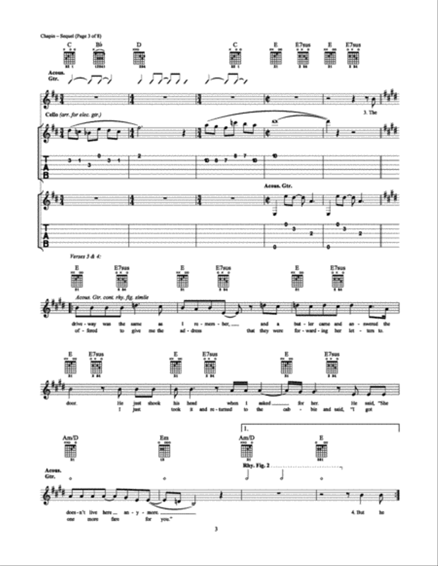 Sequel Electric Guitar scores gallery preview page 3