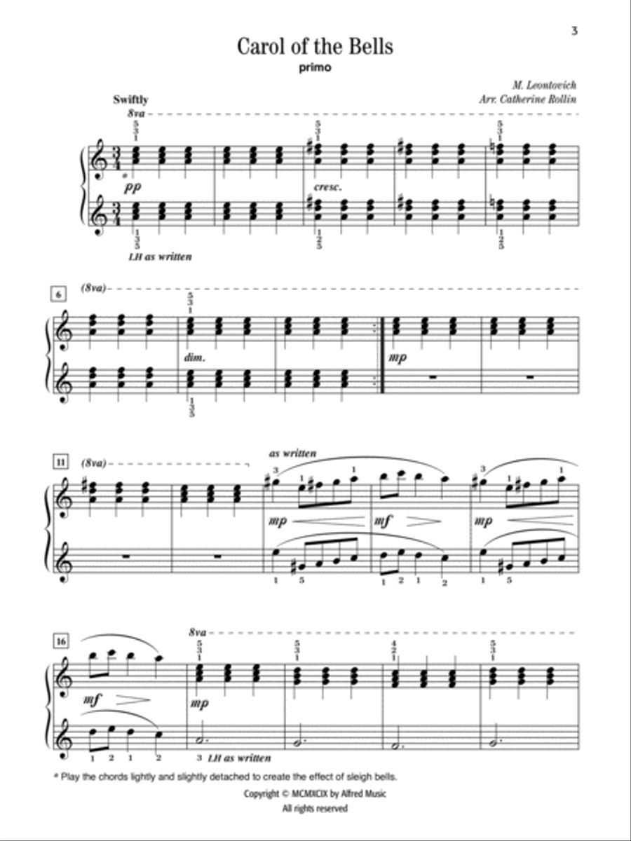 Carol of the Bells Small Ensemble scores gallery preview page 3