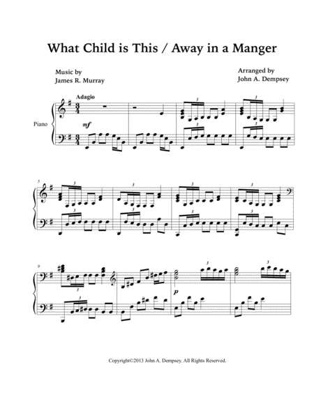What Child is This / Away in a Manger (Piano Solo) image number null