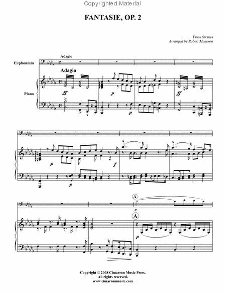 Fantasie, Op. 2 Fantasie, Op. 2 Euphonium scores gallery preview page 2