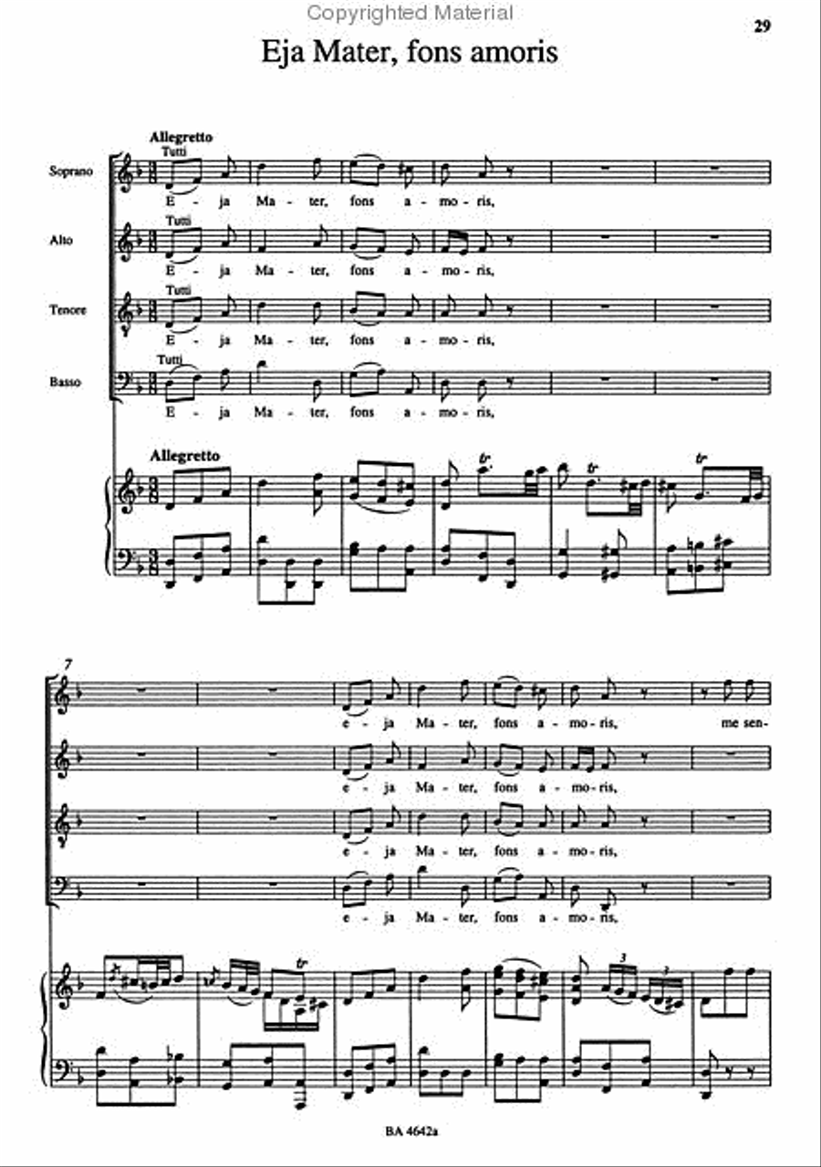 Stabat Mater Hob. XX bis Stabat Mater Hob. XX bis 4-Part scores gallery preview page 4