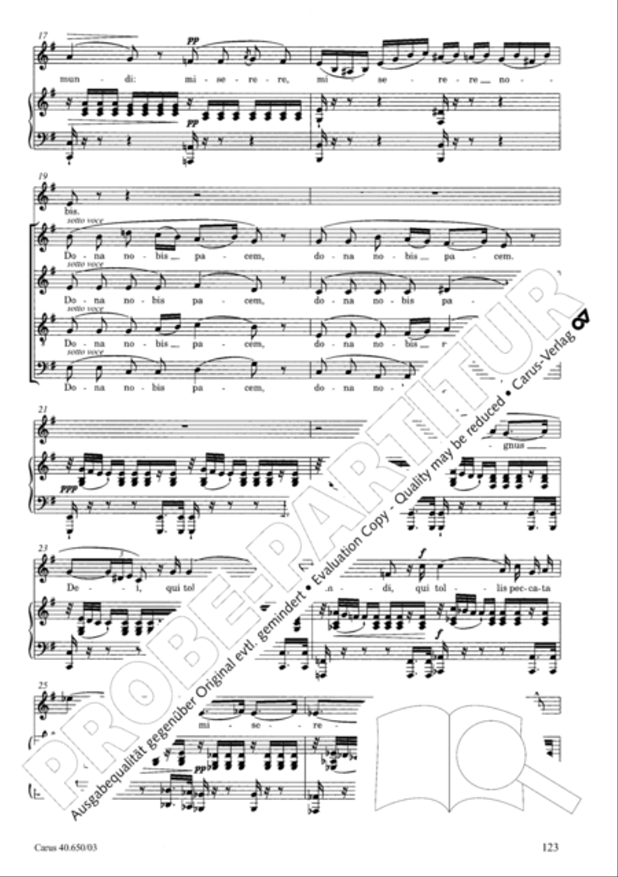 Petite Messe solennelle 4-Part scores gallery preview page 126