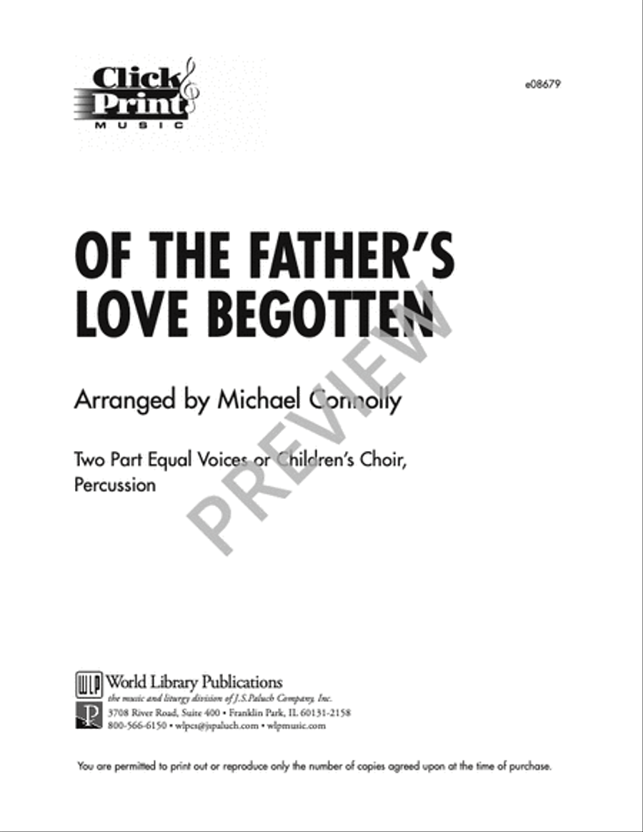 Of the Father's Love Begotten 2-Part scores gallery preview page 8