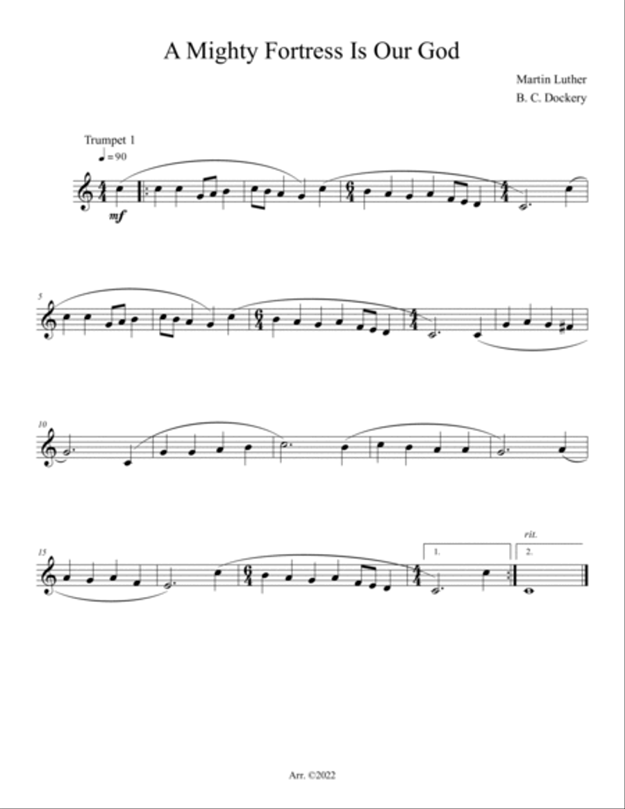 20 Greatest Hymns for 2 Trumpets with Piano Accompaniment Trumpet Duet scores gallery preview page 6