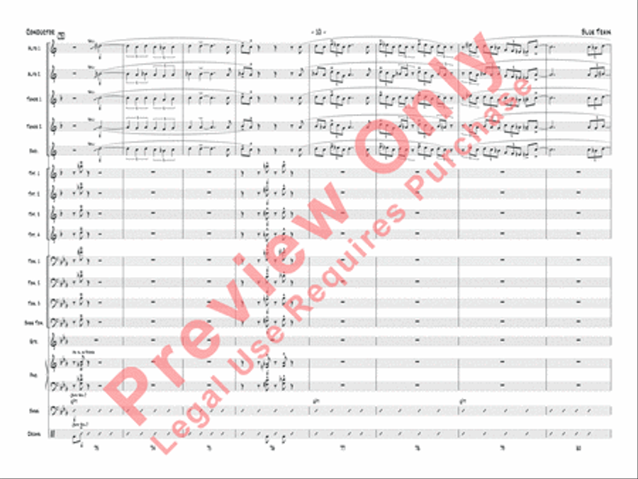 Blue Train Blue Train Jazz Ensemble scores gallery preview page 13