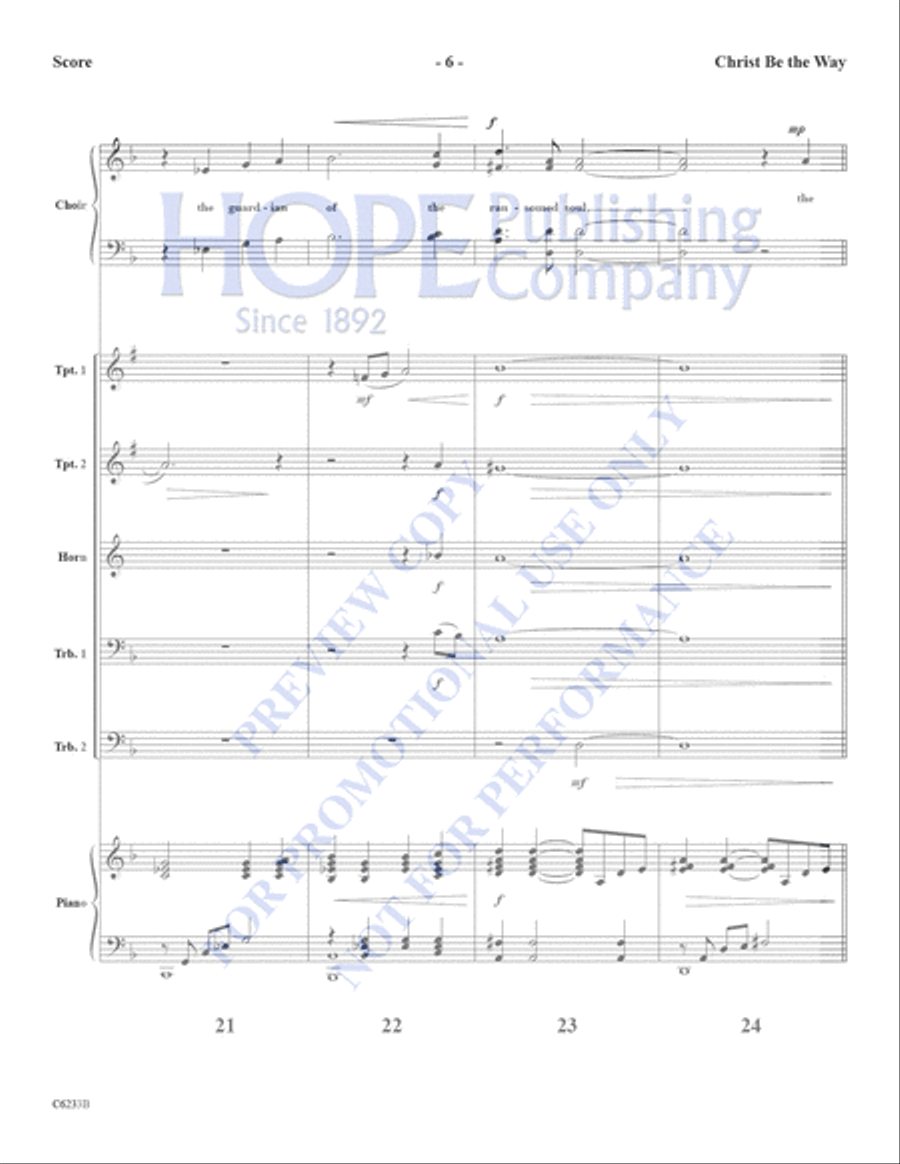 Christ Be the Way Christ Be the Way Choir scores gallery preview page 7