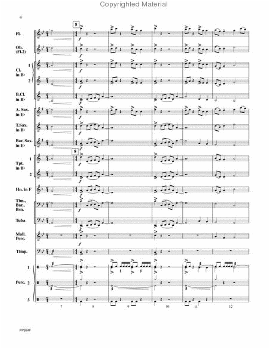 Into the Mist Concert Band scores gallery preview page 3