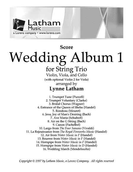 Wedding Album 1 for String Trio - Score image number null