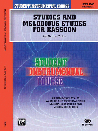 Book cover for Student Instrumental Course Studies and Melodious Etudes for Bassoon