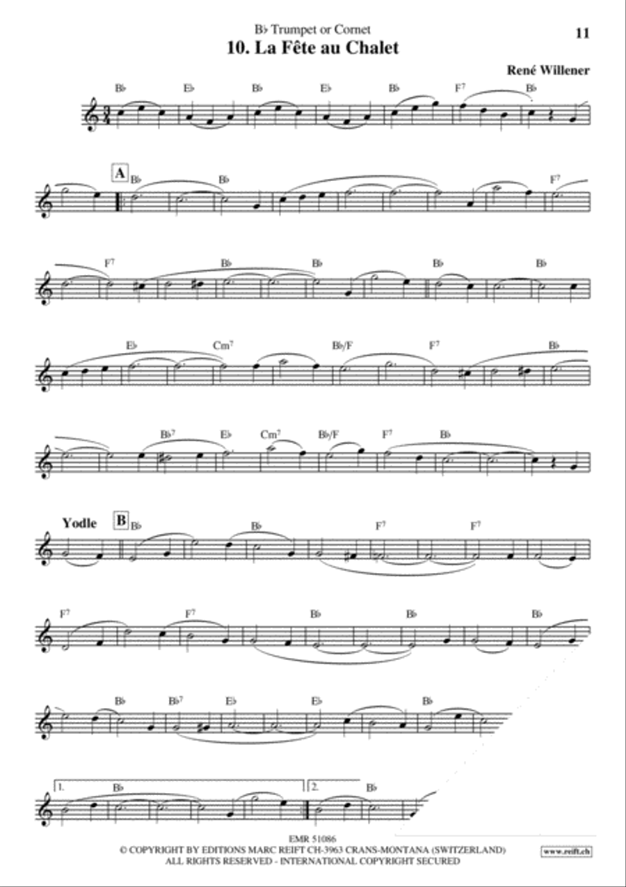 La Fete au Chalet Volume 1 Cornet scores gallery preview page 12
