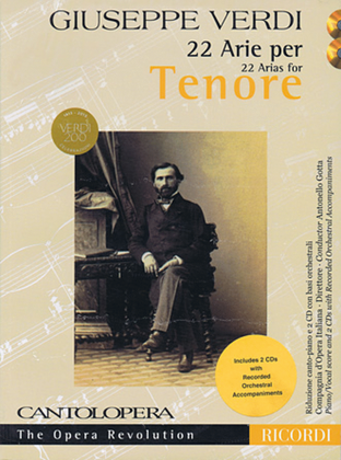 Book cover for Verdi: 22 Arias for Tenor