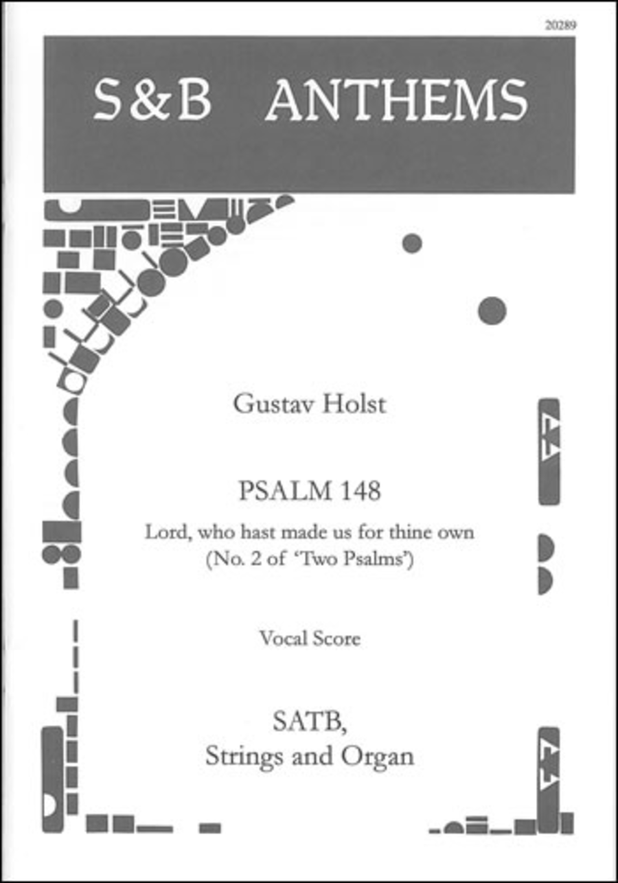Lord, who hast made us for thine own. Psalm 148 4-Part scores gallery preview page 1