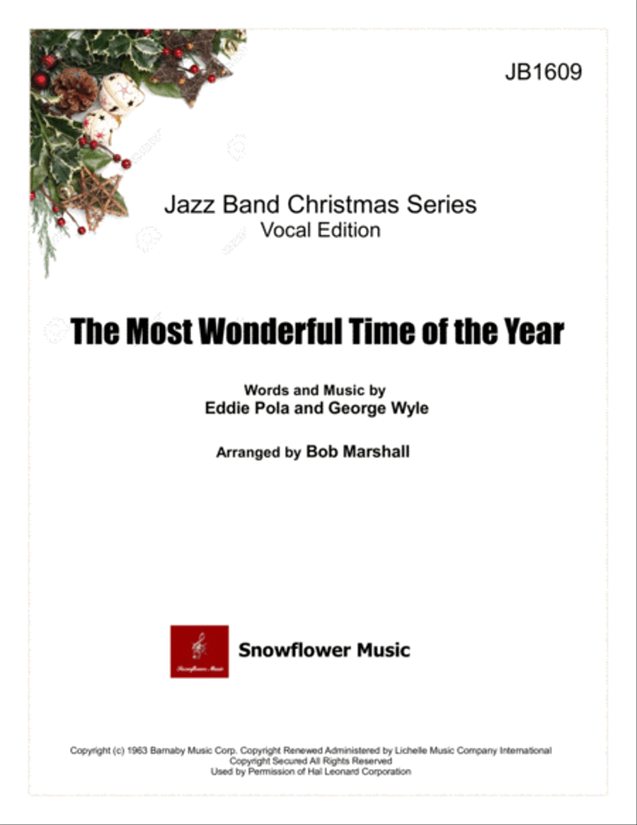 The Most Wonderful Time Of The Year Jazz Ensemble scores gallery preview page 1