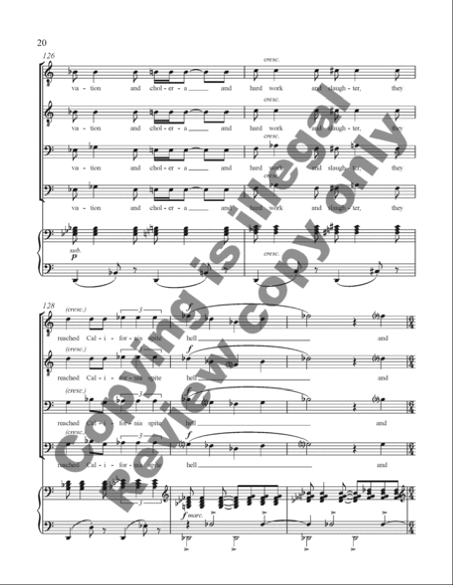 Sweet Betsy Sweet Betsy TTBB scores gallery preview page 39