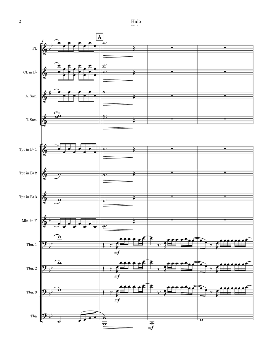 Halo Marching Band scores gallery preview page 2