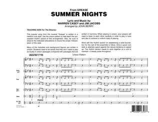 Summer Nights (from Grease) - Full Score