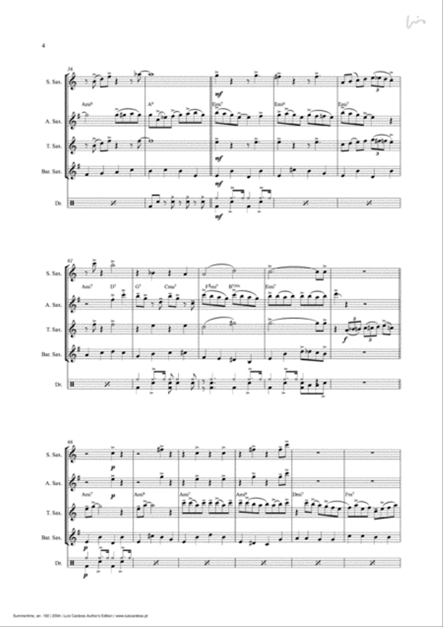 Summertime Summertime Small Ensemble scores gallery preview page 6