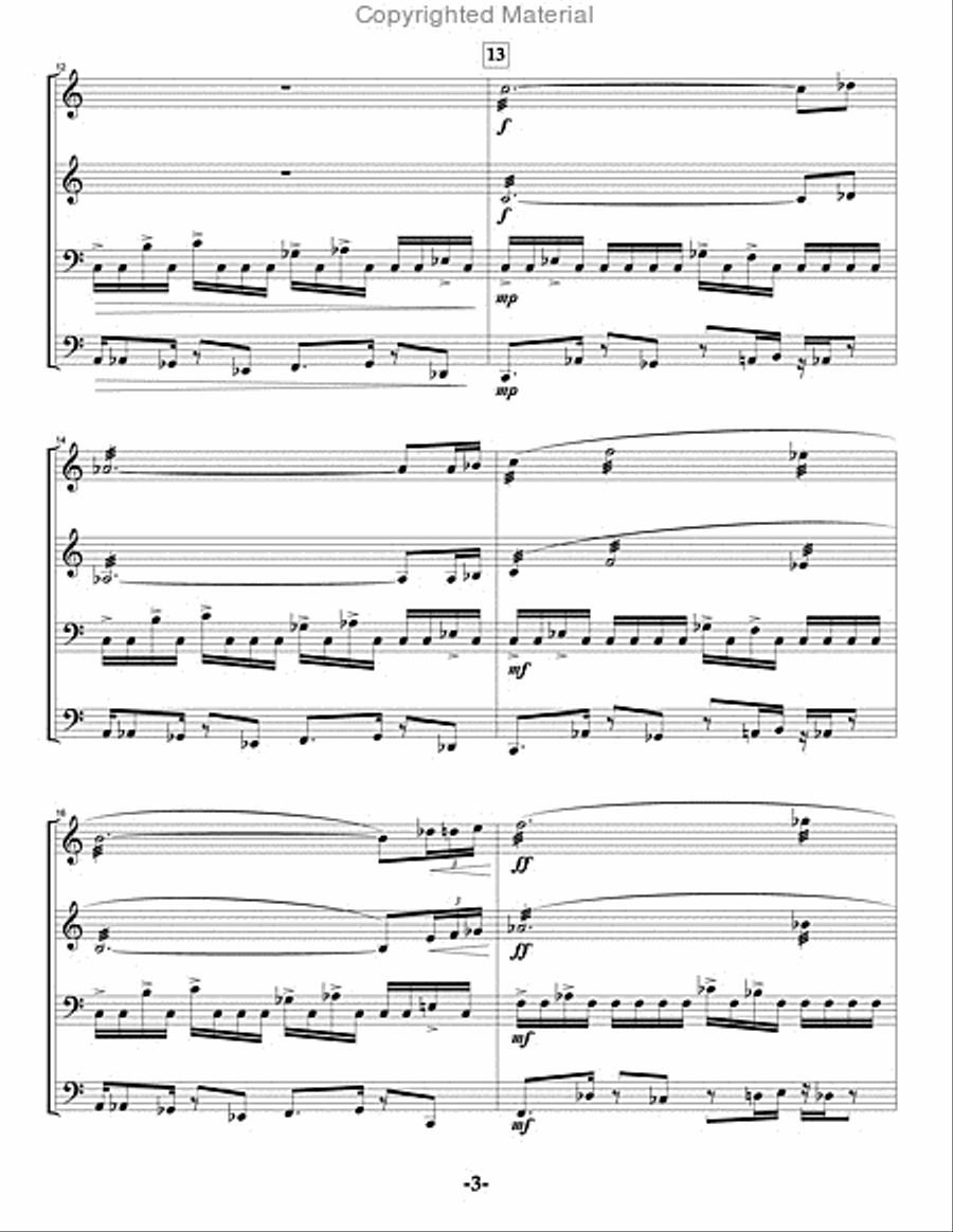 Unleash the Fury Percussion Ensemble scores gallery preview page 4