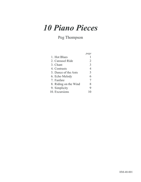 Ten Piano Pieces
