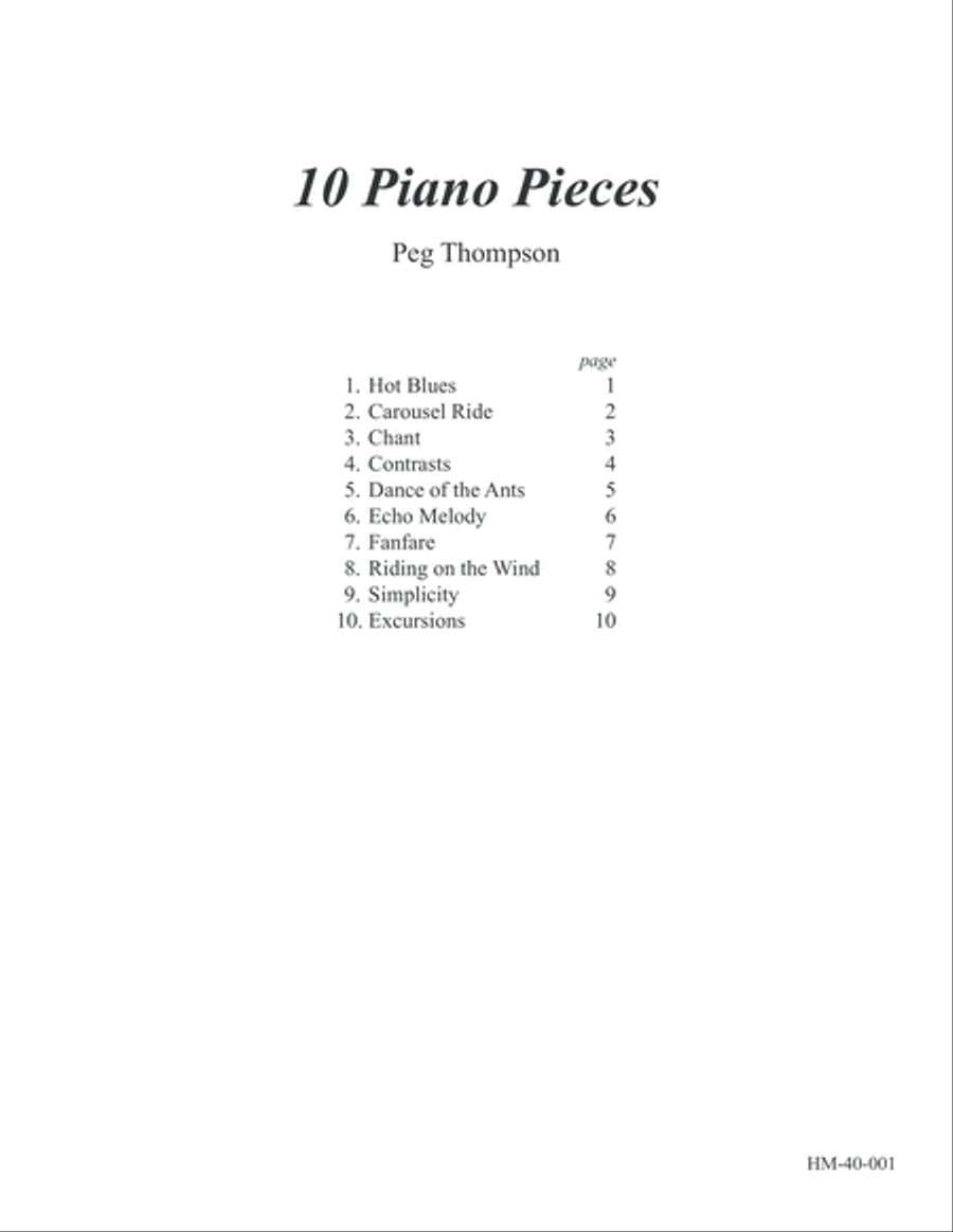 Ten Piano Pieces Ten Piano Pieces Piano Method scores gallery preview page 3