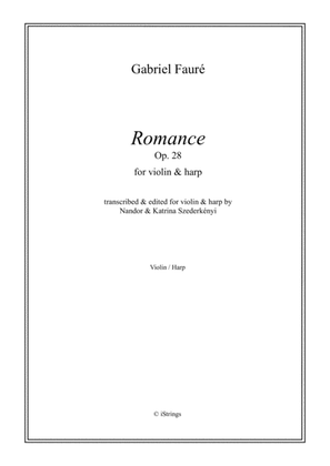 Book cover for Romance - for violin & harp