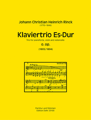 Klaviertrio Es-Dur o.op. (1803/04)