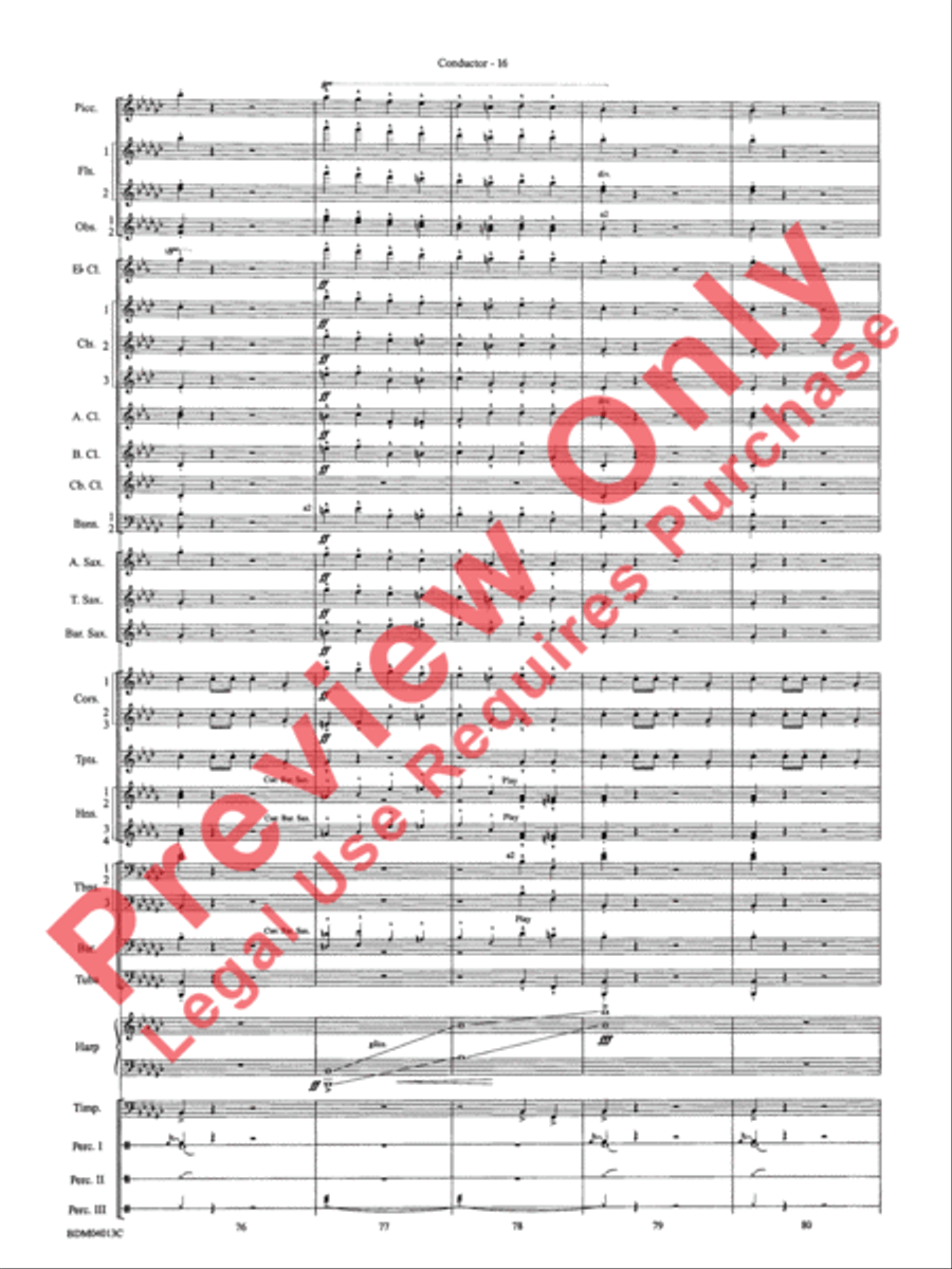 Nobles of the Mystic Shrine (March) Concert Band scores gallery preview page 19