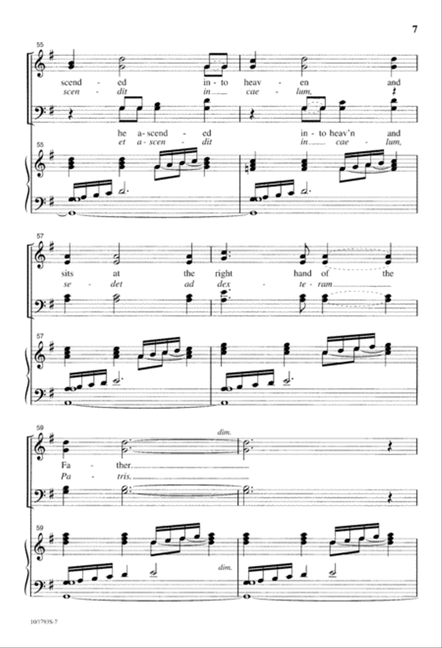 And on the Third Day, He Rose Again 4-Part scores gallery preview page 7
