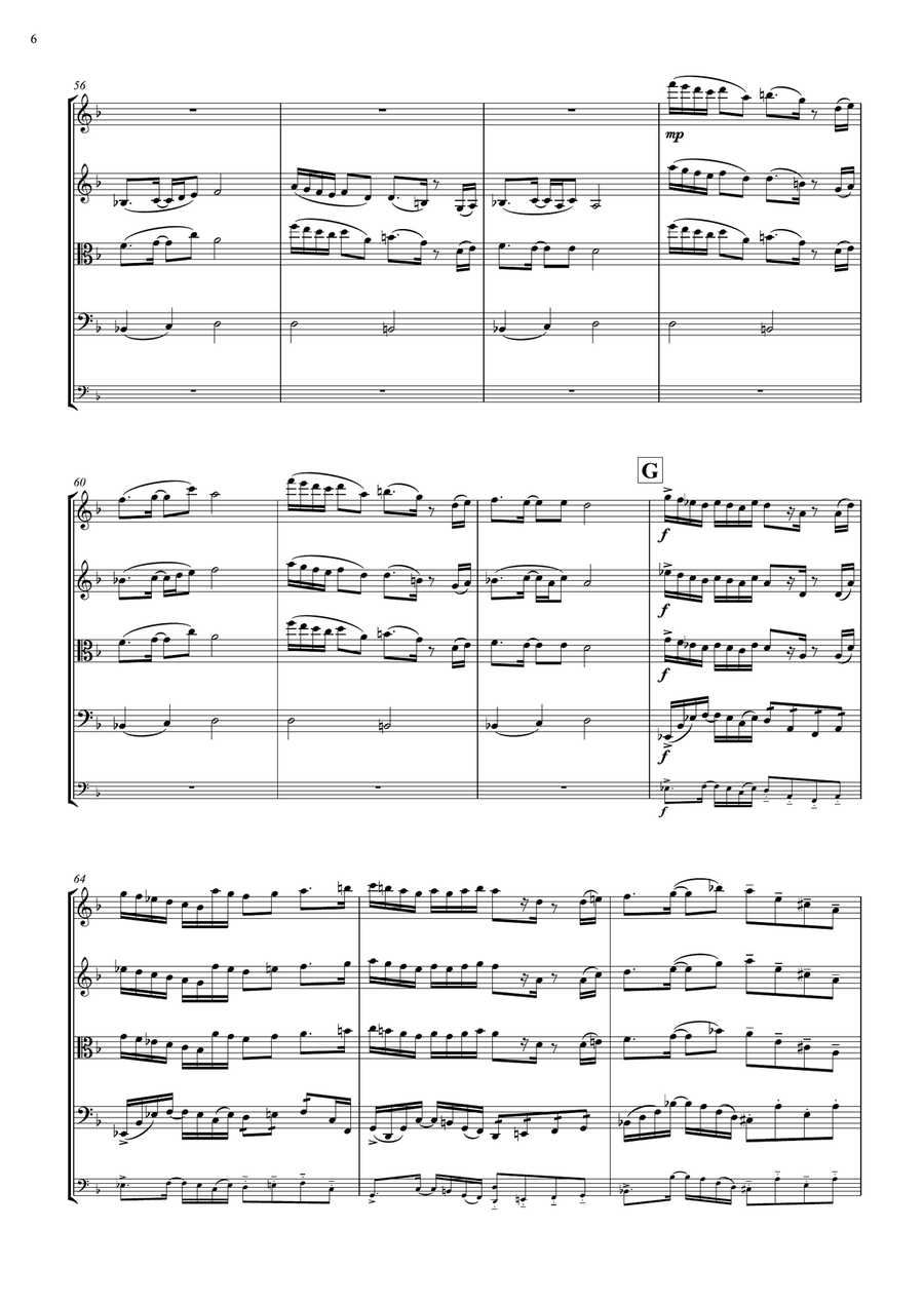 ASGORE (from Undertale) ASGORE (from Undertale) String Quartet scores gallery preview page 6