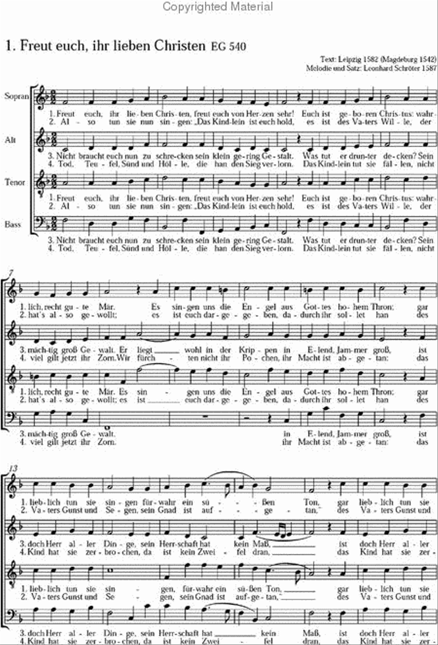 Chorheft 2 zum EG (Regionalteil Niedersachsen) Choir scores gallery preview page 2