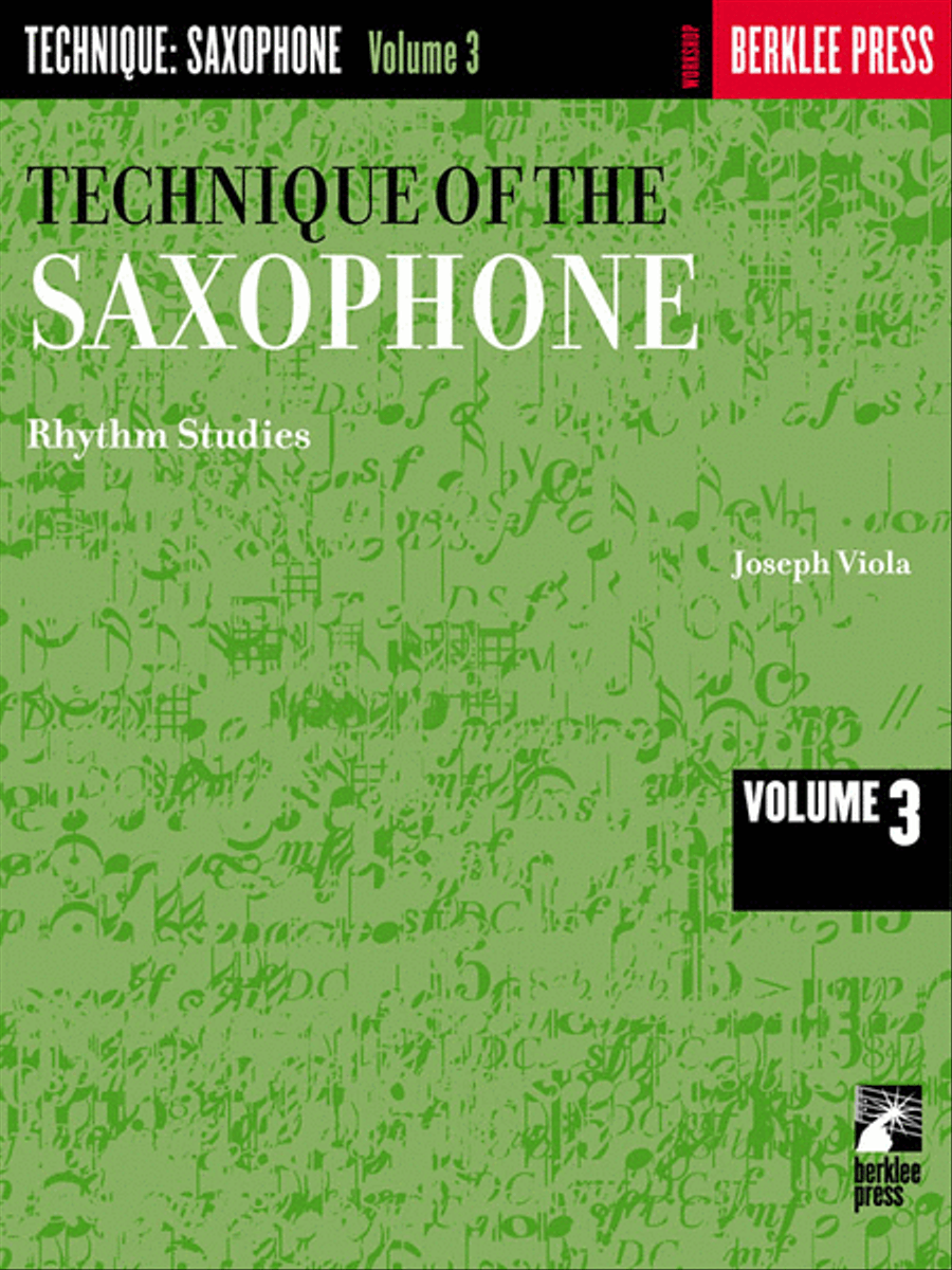 Technique of the Saxophone – Volume 3 Saxophone - Sheet Music