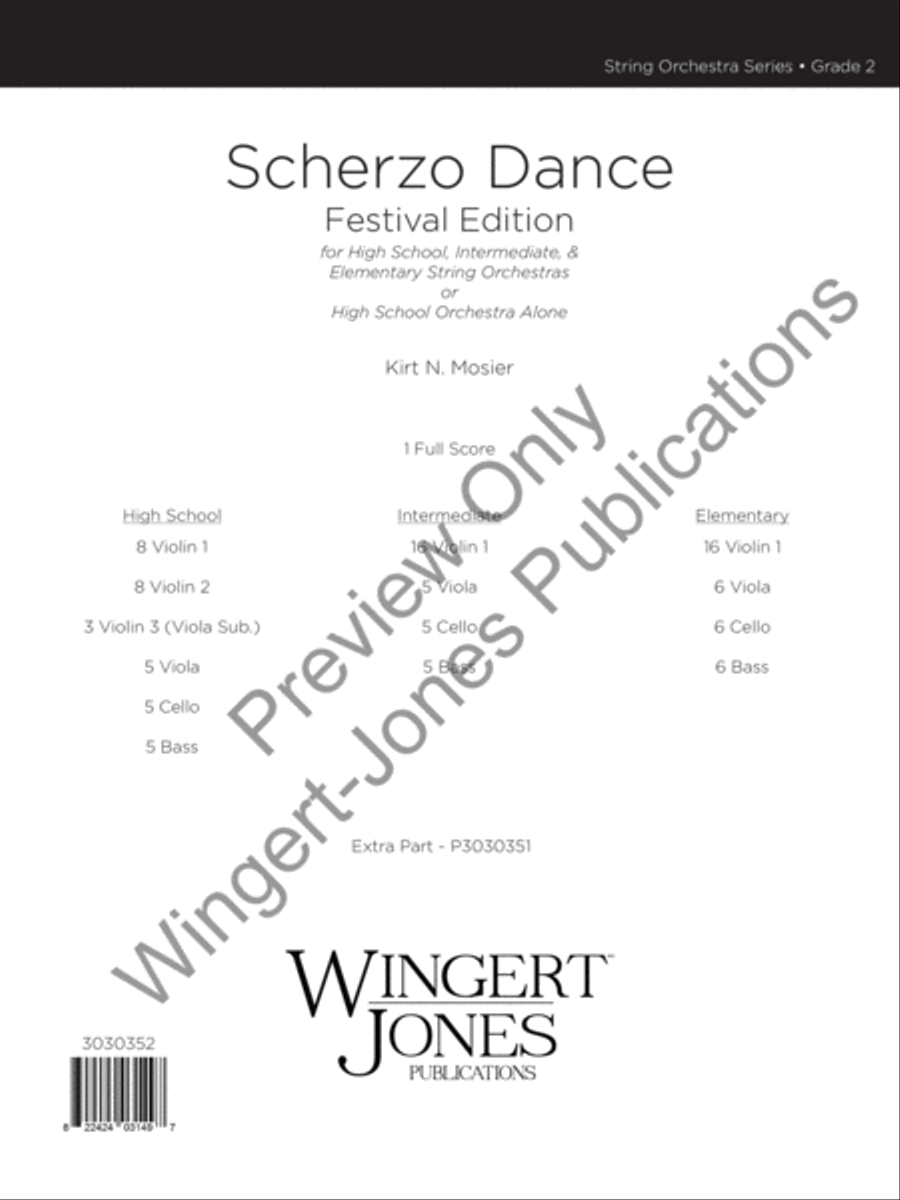 Allegro in D Major (Score) String Orchestra scores gallery preview page 2
