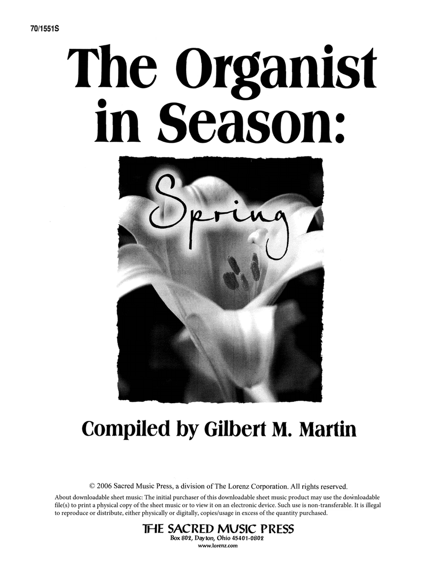 The Organist in Season: Spring Organ scores gallery preview page 1