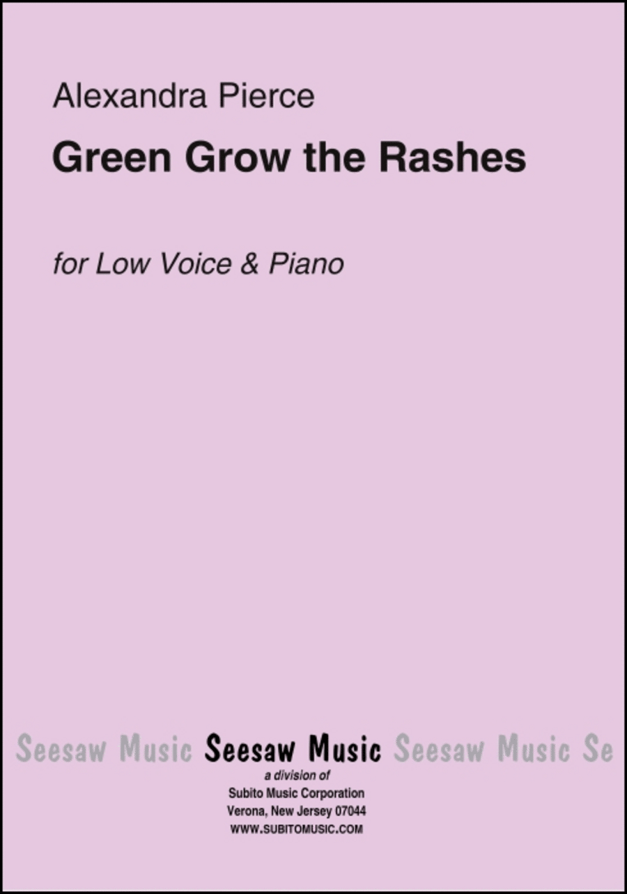 Green Grow the Rashes Choir scores gallery preview page 1