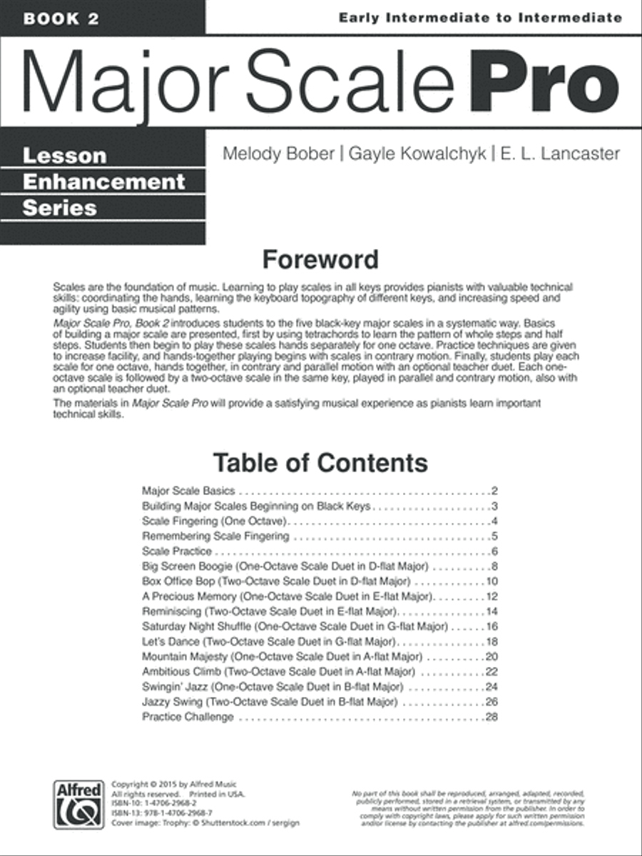 Major Scale Pro, Book 2 Piano Method scores gallery preview page 6