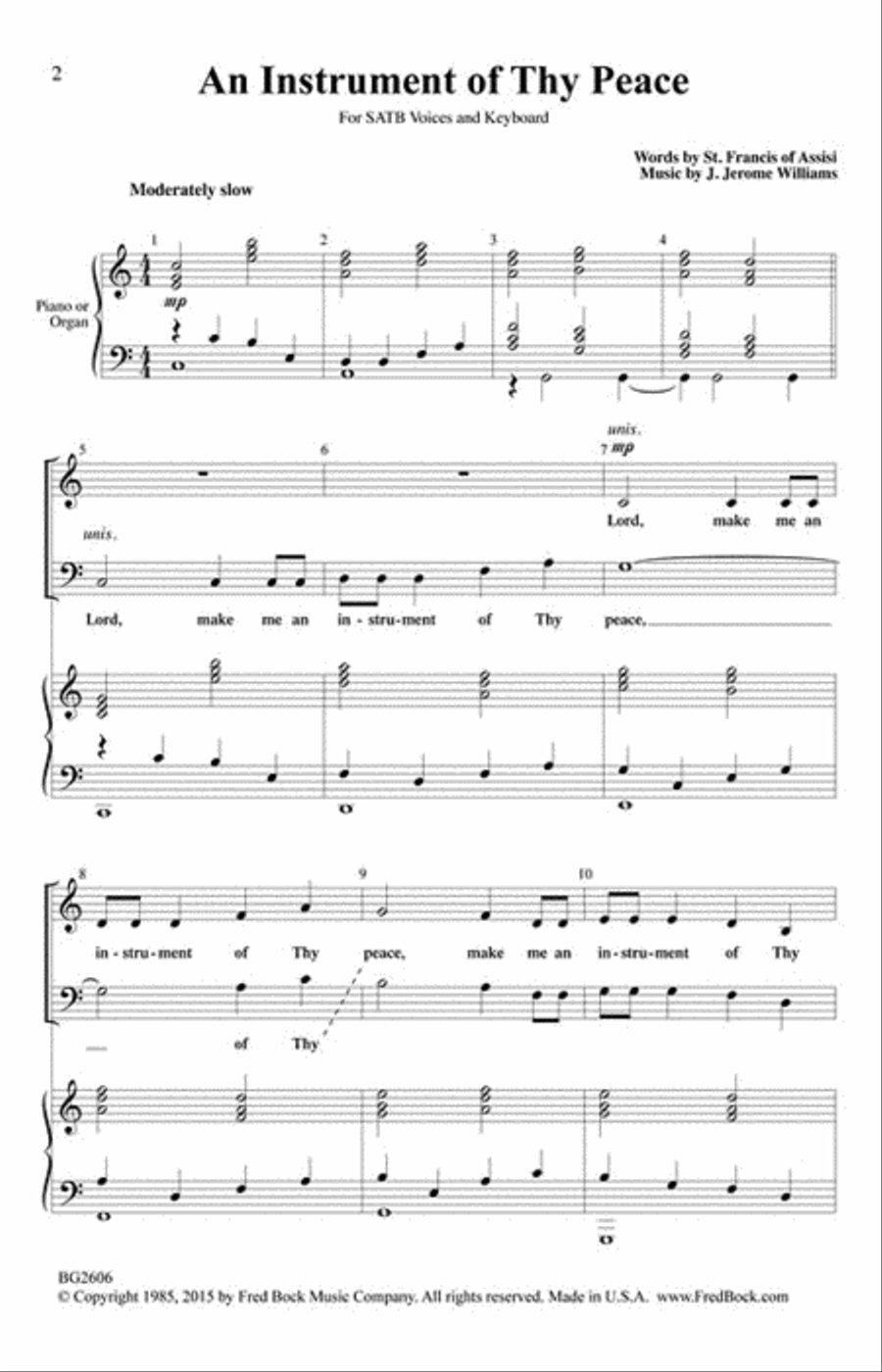 An Instrument of Thy Peace 4-Part scores gallery preview page 9