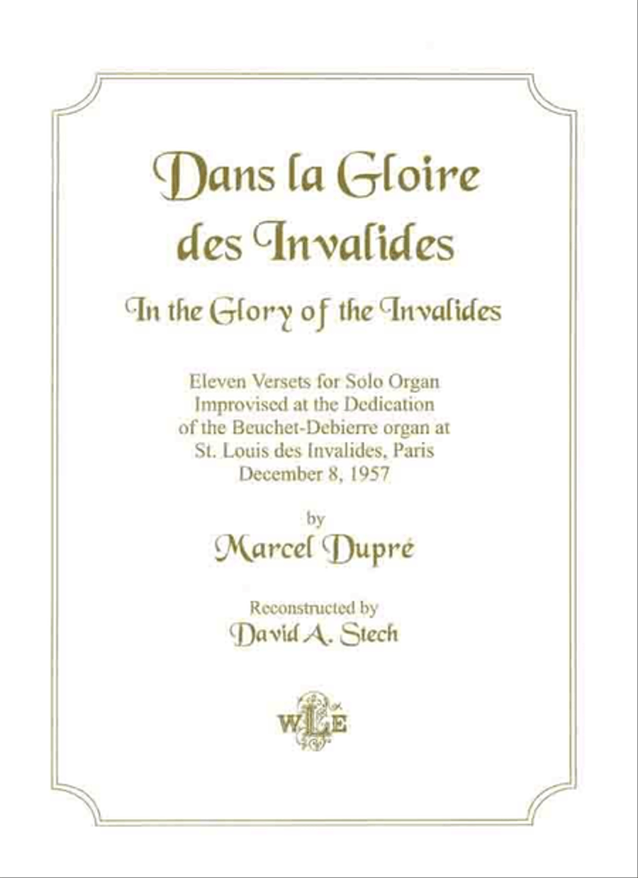 Dans la Gloire des Invalides Organ scores gallery preview page 1