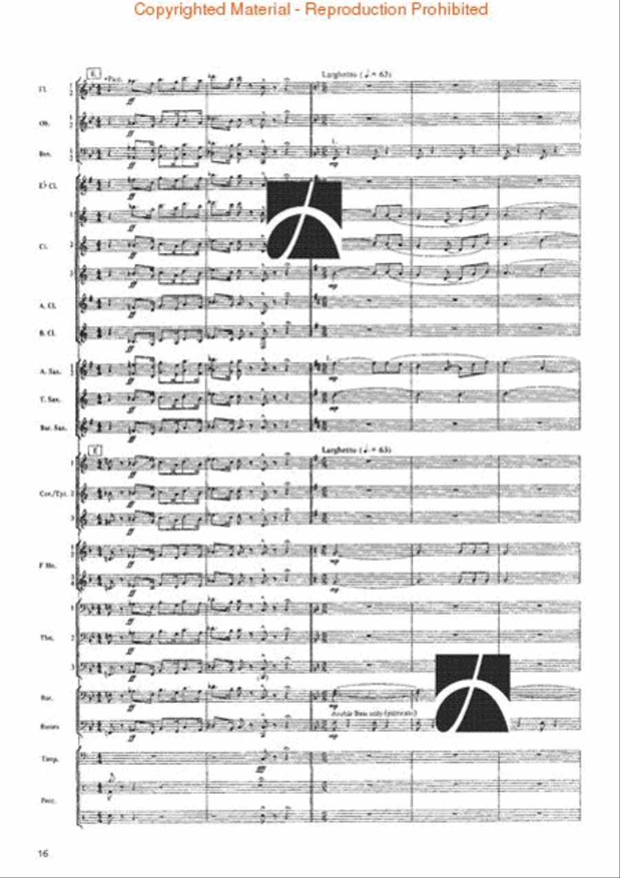 La Storia Concert Band scores gallery preview page 12